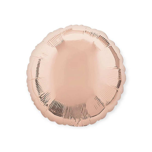 Picture of METALLIC ROSE GOLD ROUND FOIL BALLOON 18 INCH